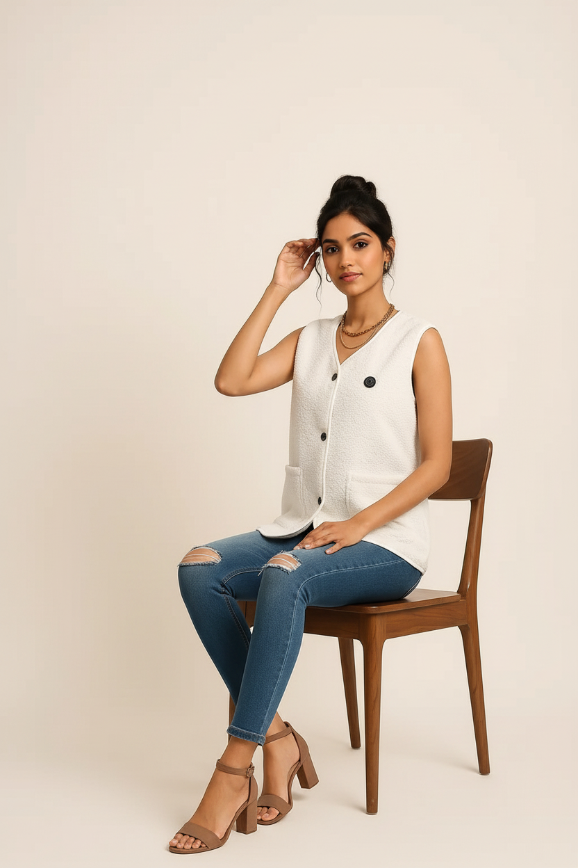 Heated women's vest with 3 heat settings – USB heated vest for outdoor & everyday use