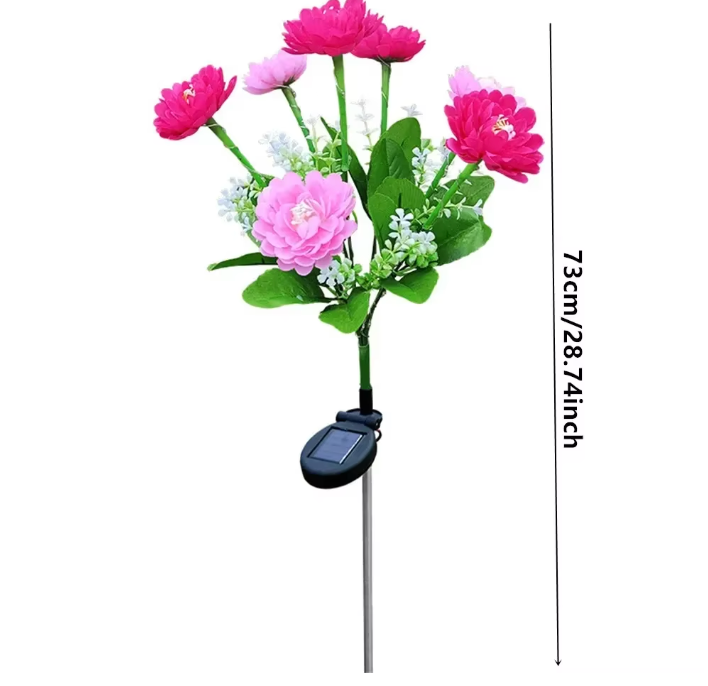 Solar Lotus Blumen Gartenleuchte – Dekorative Solar Rasenlampe für Außenbereich