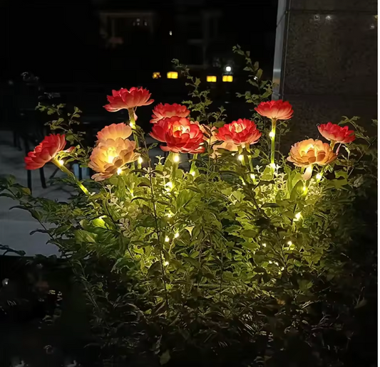 Solar Lotus Blumen Gartenleuchte – Dekorative Solar Rasenlampe für Außenbereich