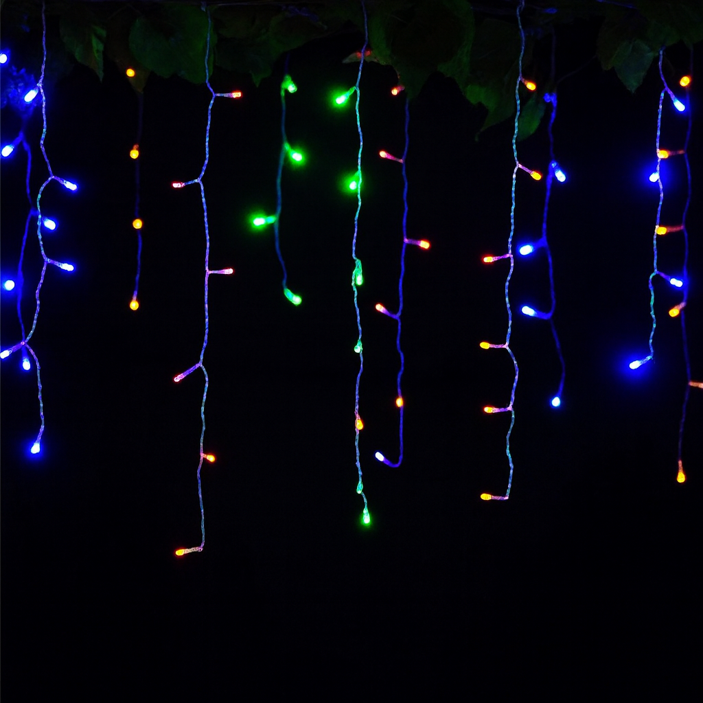 LED Eiszapfen Lichterkette - Weihnachtsbeleuchtung