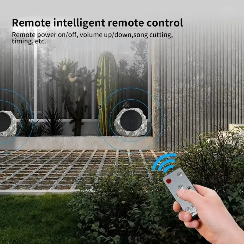 Naturstein Bluetooth-Lautsprecher | Kabelloser Sound mit Solarladung | Wasserdicht für Outdoor-Entertainment 8