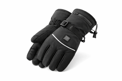 Uppvärmda vinterhandskar, vattentäta med pekskärm - uppladdningsbara termohandskar av nylon & PU för män och kvinnor