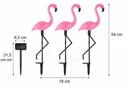 Solar Flamingo Light – Rosa LED-Gartenfigur mit Auto-On/Off