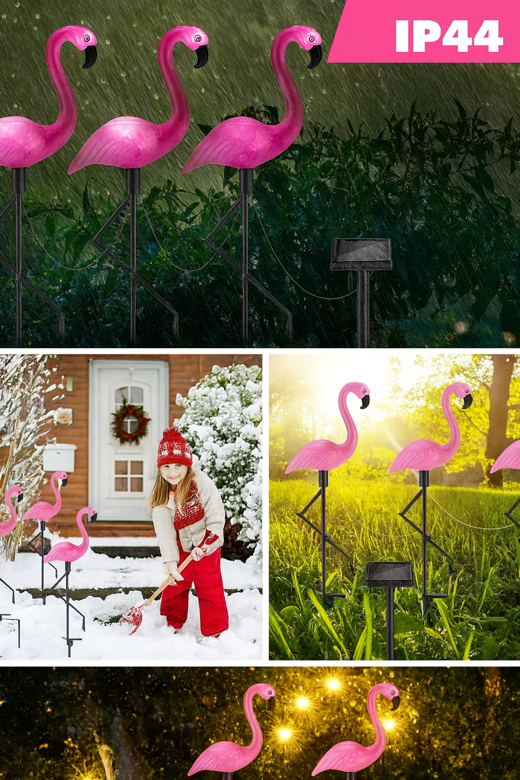 Solar Flamingo Light – Rosa LED-Gartenfigur mit Auto-On/Off