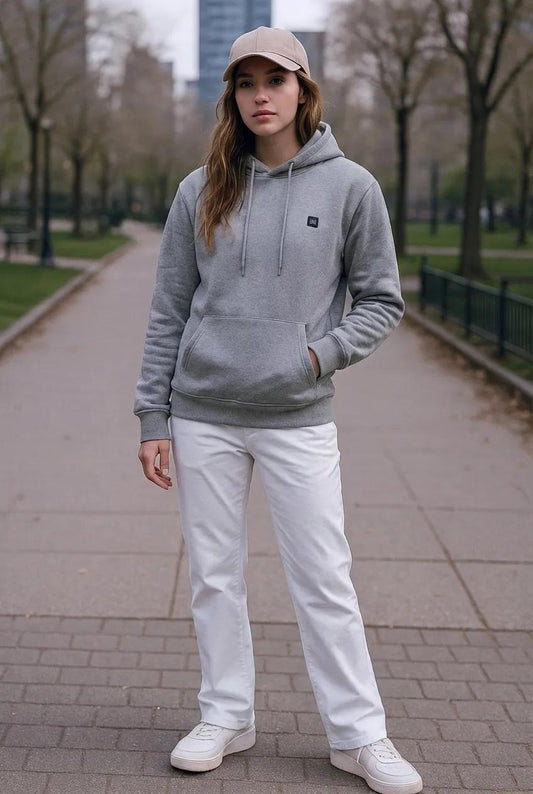 Beheizbarer Pullover mit 3 Heizstufen – USB-Wärmehoodie für Damen & Herren