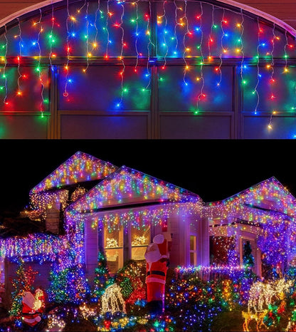 LED Eiszapfen Lichterkette - Weihnachtsbeleuchtung