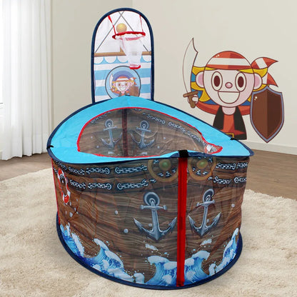 Abenteuer Schiff | Piratenschiff-Spielzelt mit Bunter Grafik | Fantasievolles Spiel für Kinder 5