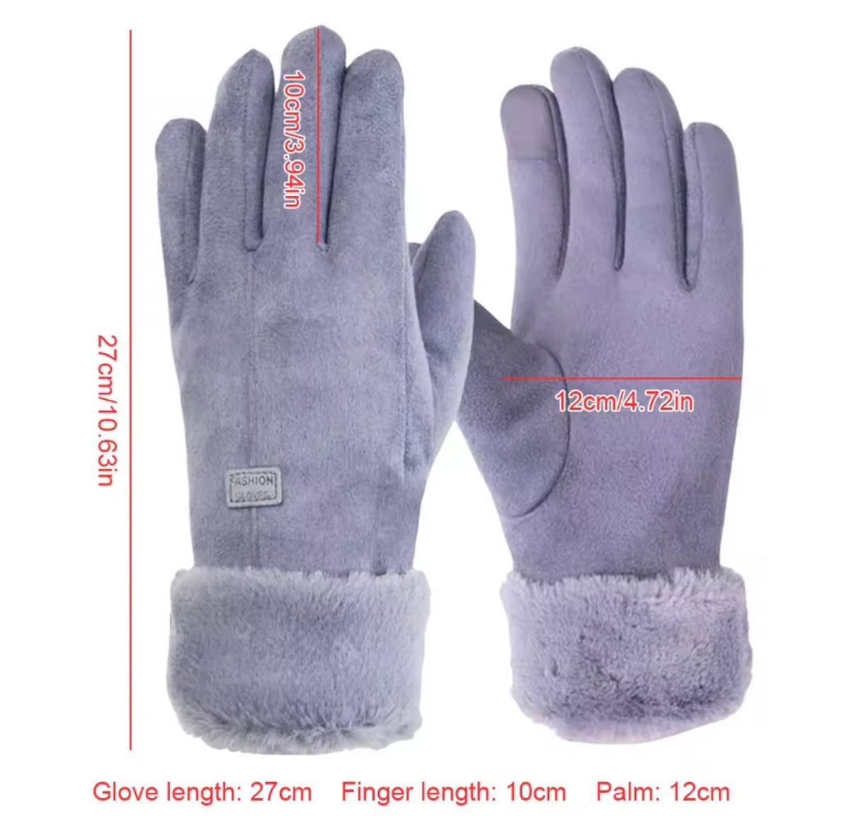 Beheizbare Damen Winterhandschuhe | 3 Heizstufen | Touchscreen & Winddicht