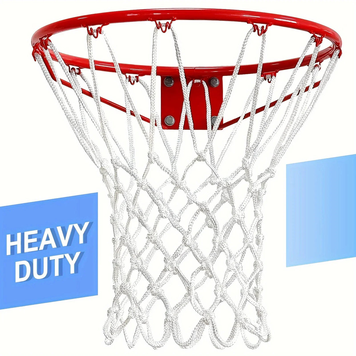 Basketball Ersatznetz | Robuste 12-Schlaufen Konstruktion für Bessere Wurfqualität | Wetterfestes Netz für Außenbereiche 1