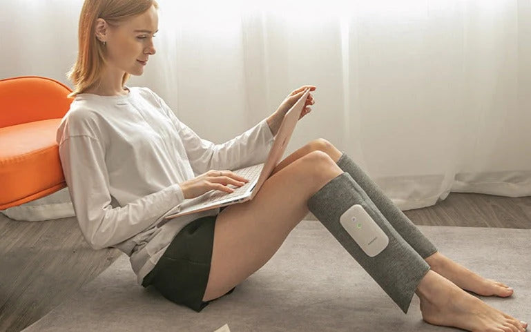 Beinmassagegerät | Kabelloses Luftkompressionsgerät mit 3 Programmen | Individuell anpassbar für Entspannung und Schmerzlinderung 8