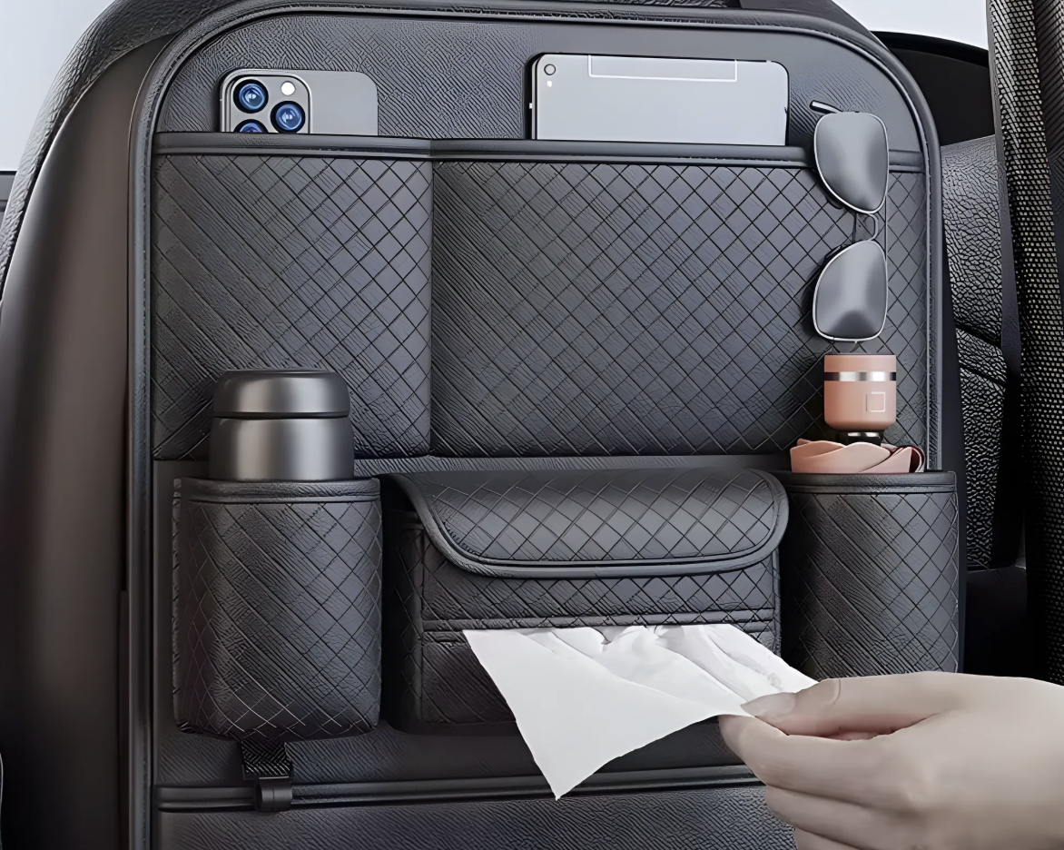 Autositz-Rücken-Organizer – Multifunktionale Rücksitz-Aufbewahrung mit hoher Kapazität