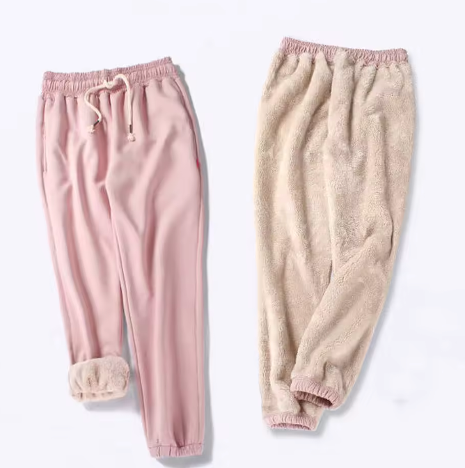 Winterthermolegging voor dames met fleece - warme, dikke legging in grote maten