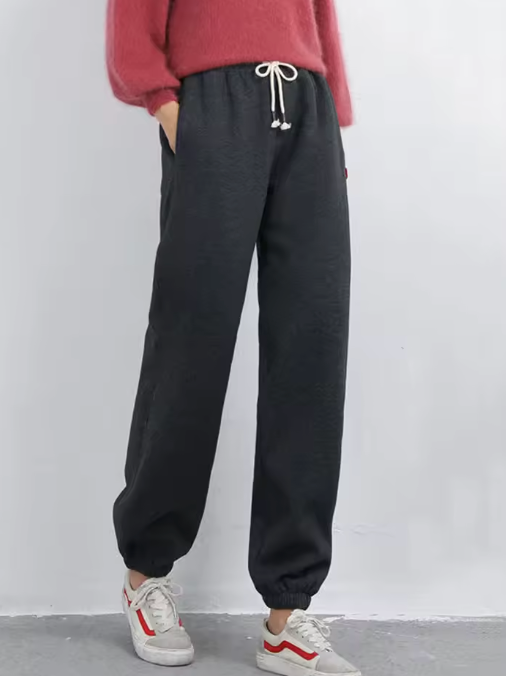 Winterthermolegging voor dames met fleece - warme, dikke legging in grote maten