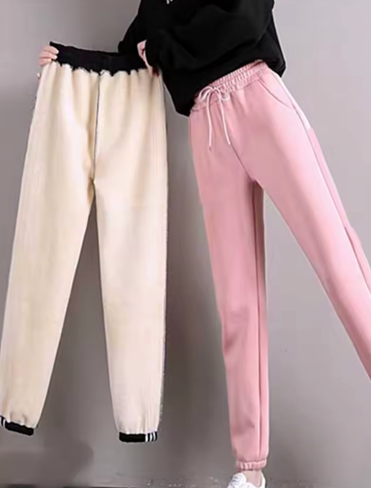 Winterthermolegging voor dames met fleece - warme, dikke legging in grote maten