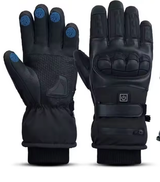 HeatRide - Elektrisch Beheizte Winterhandschuhe – Wasserdicht, Touchscreen & 3 Heizstufen