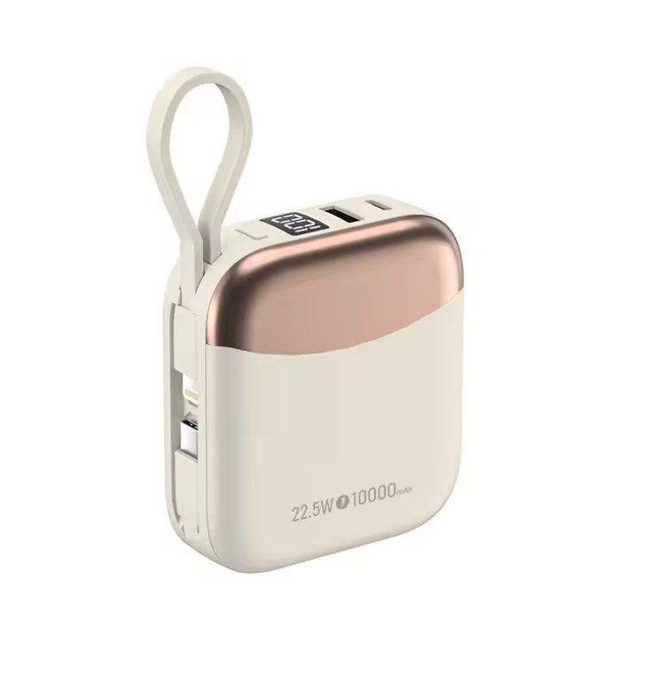 Mini Powerbank 10000 mAh – 66 W Schnellladung – USB-C – zertifizierter externer Akku