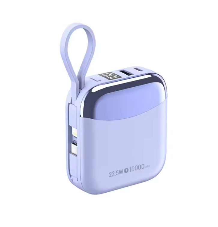 Mini Powerbank 10000 mAh – 66 W Schnellladung – USB-C – zertifizierter externer Akku