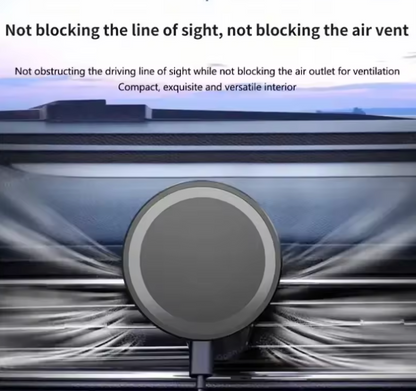 30 W Magnetisches Kabelloses Auto-Ladegerät mit Lüftungsklammer – Wireless Kfz-Handyhalter mit Schnellladefunktion