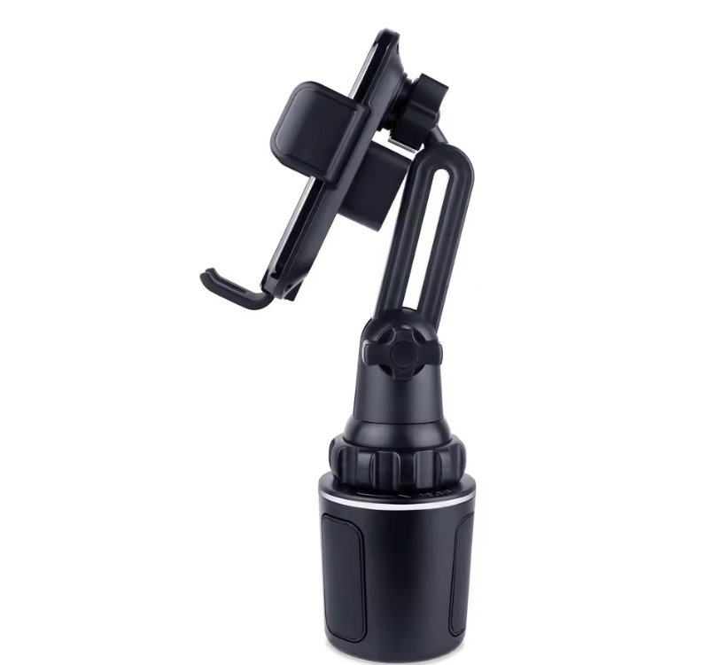 Kabelloses Auto-Ladegerät mit Getränkehalter-Klemmung – Robuste Kfz-Handyhalterung mit Schnellladefunktion