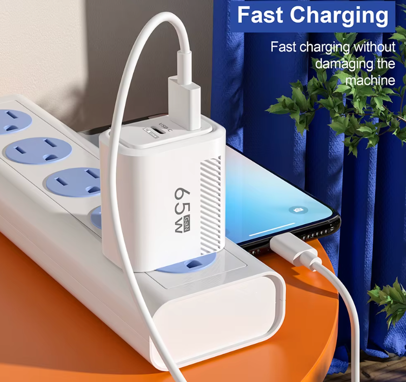 USB-C Schnellladegerät mit Dual-Port – Netzadapter mit Quick Charge 3.0 für iPhone, Samsung, Xiaomi, Huawei & Tablets