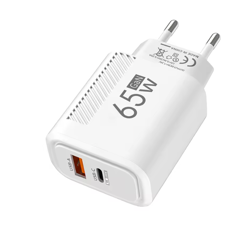 USB-C Schnellladegerät mit Dual-Port – Netzadapter mit Quick Charge 3.0 für iPhone, Samsung, Xiaomi, Huawei & Tablets
