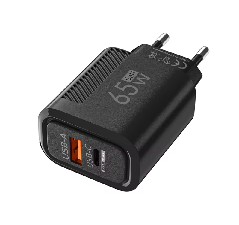 USB-C Schnellladegerät mit Dual-Port – Netzadapter mit Quick Charge 3.0 für iPhone, Samsung, Xiaomi, Huawei & Tablets