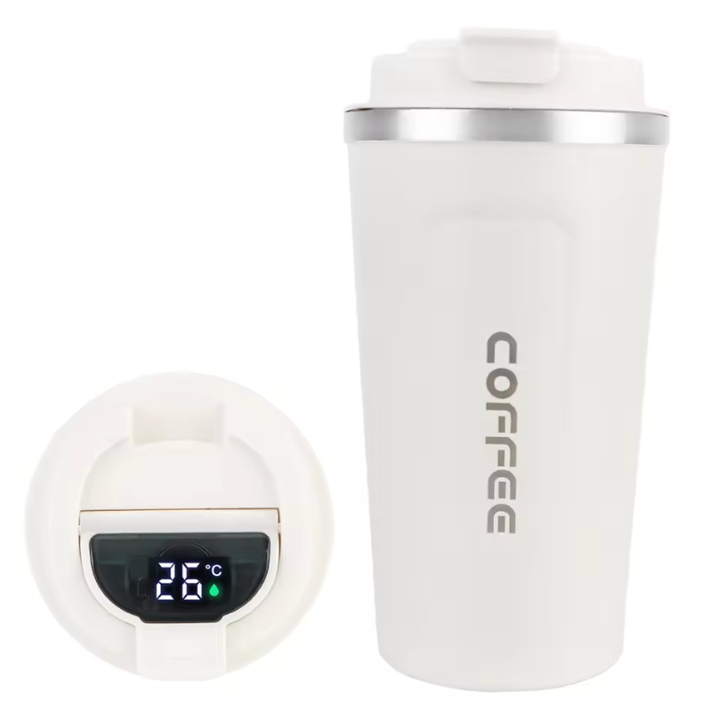 Thermo Café Thermobecher aus Edelstahl – Auslaufsicherer Reisebecher 380 ml / 510 ml