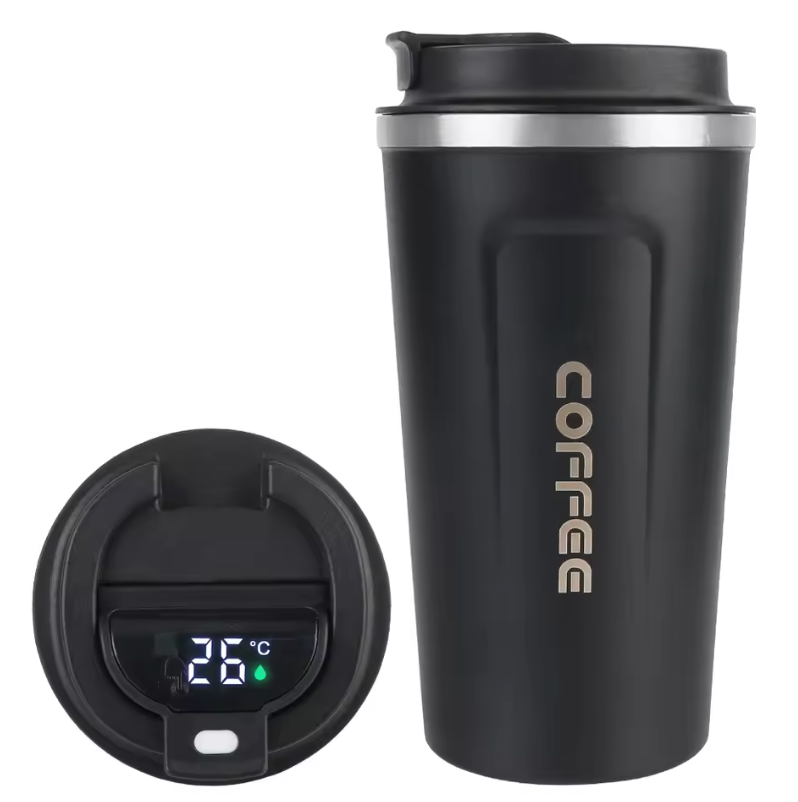 Thermo Café Thermobecher aus Edelstahl – Auslaufsicherer Reisebecher 380 ml / 510 ml