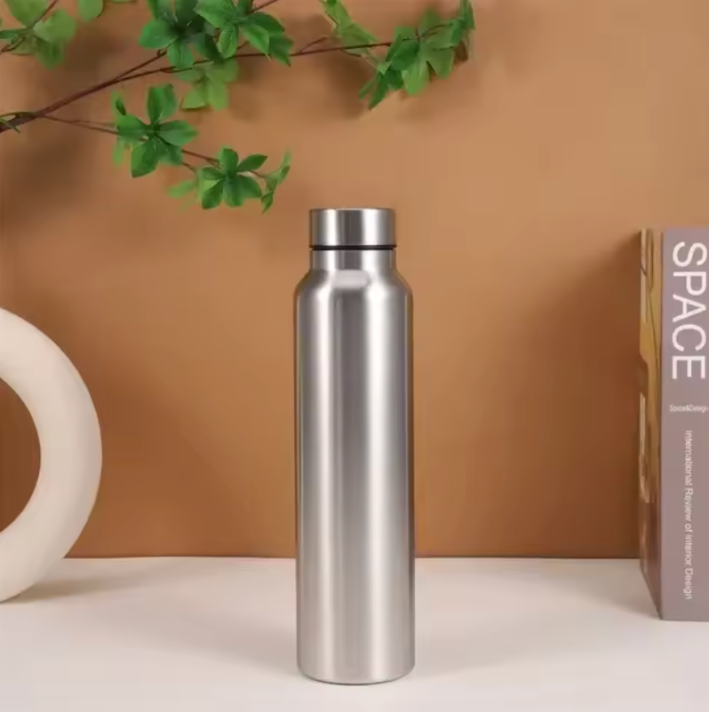 Edelstahl Sport Trinkflasche 1000 ml – Robuste Metall-Wasserflasche für Sport & Outdoor