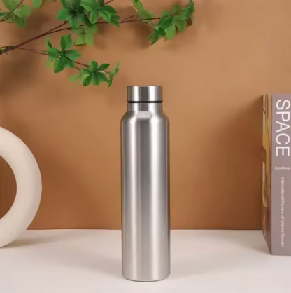 Edelstahl Sport Trinkflasche 1000 ml – Robuste Metall-Wasserflasche für Sport & Outdoor