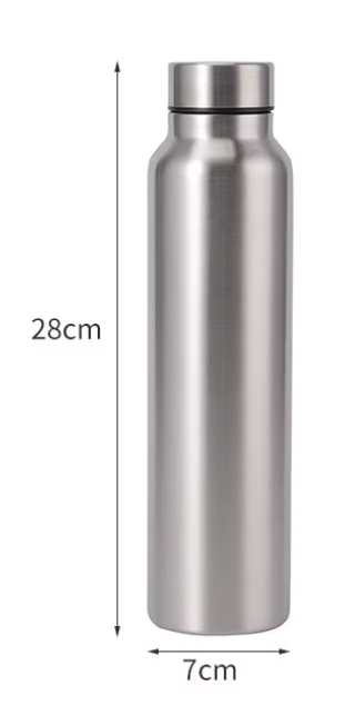 Edelstahl Sport Trinkflasche 1000 ml – Robuste Metall-Wasserflasche für Sport & Outdoor