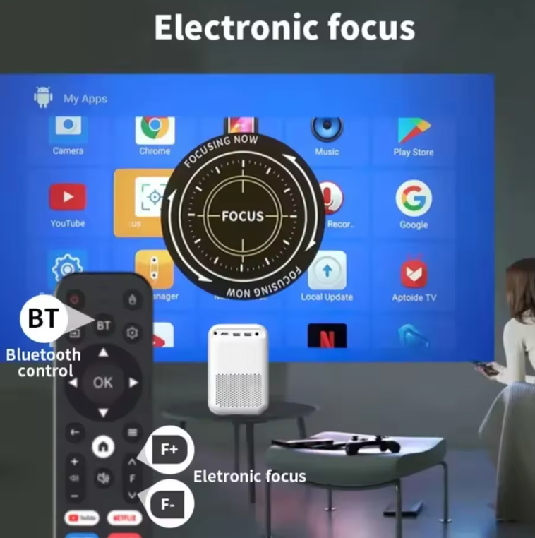 Lumivo Smart Mini LED Projektor – Tragbares Home-Cinema mit WLAN & Bluetooth 8k Untersützung