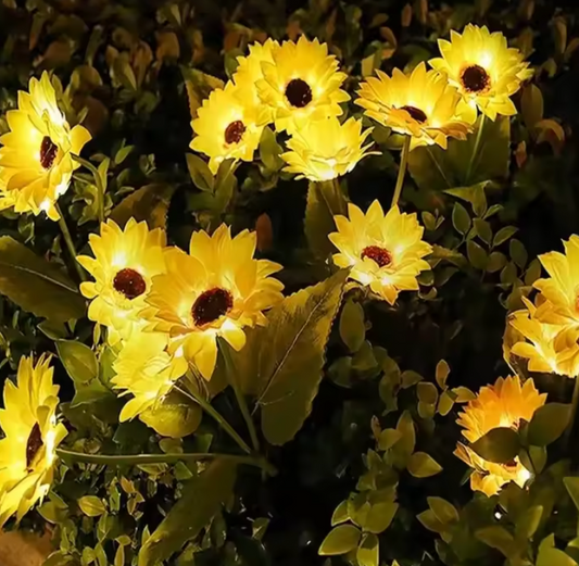 Solar LED Sonnenblumen Gartenleuchte – Wasserdichte Solar-Bodenlampe für Außenbereich