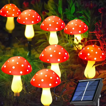 Solar LED Pilz Lichter – Wasserdichte Gartenbeleuchtung für Außenbereich