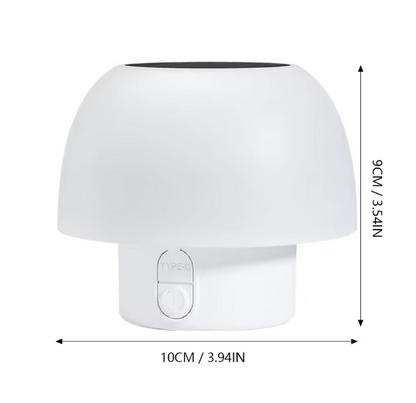 Solar LED Tischlampe für Außenbereich – Tragbare Camping- & Gartenlampe mit USB-C & Solarladung