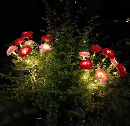 Solar Lotus Blumen Gartenleuchte – Dekorative Solar Rasenlampe für Außenbereich