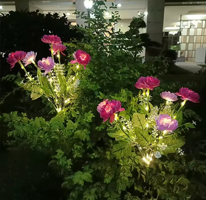 Solar Lotus Blumen Gartenleuchte – Dekorative Solar Rasenlampe für Außenbereich