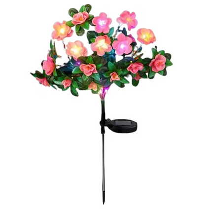 Solar Azaleen Blumen Gartenleuchte – LED Solarlicht wasserdicht für Außenbereich