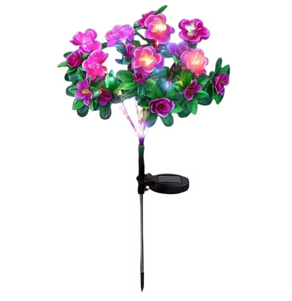 Solar Azaleen Blumen Gartenleuchte – LED Solarlicht wasserdicht für Außenbereich