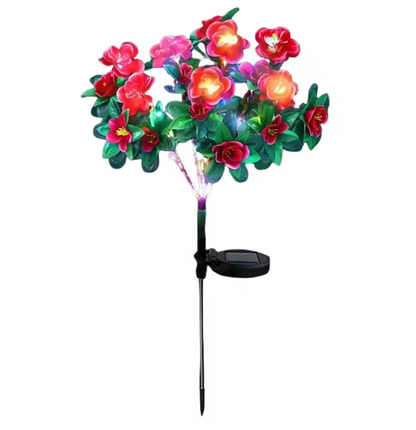 Solar Azaleen Blumen Gartenleuchte – LED Solarlicht wasserdicht für Außenbereich