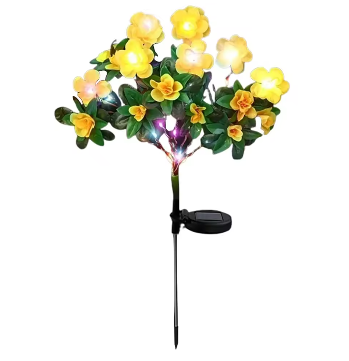 Solar Azaleen Blumen Gartenleuchte – LED Solarlicht wasserdicht für Außenbereich
