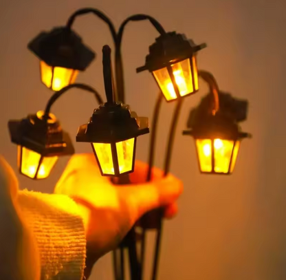 Solar Retro Laterne – Dekorative LED Gartenleuchte im Straßenlampen-Design