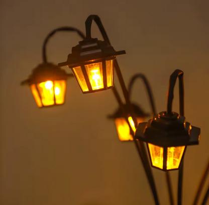 Solar Retro Laterne – Dekorative LED Gartenleuchte im Straßenlampen-Design