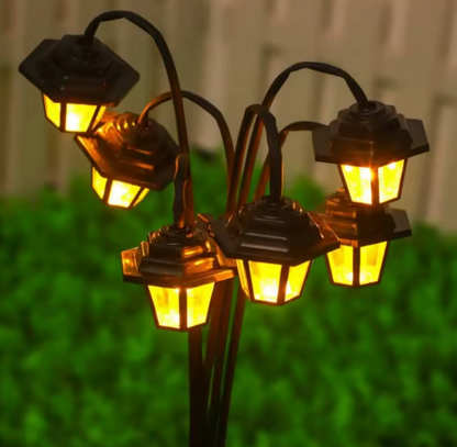 Solar Retro Laterne – Dekorative LED Gartenleuchte im Straßenlampen-Design