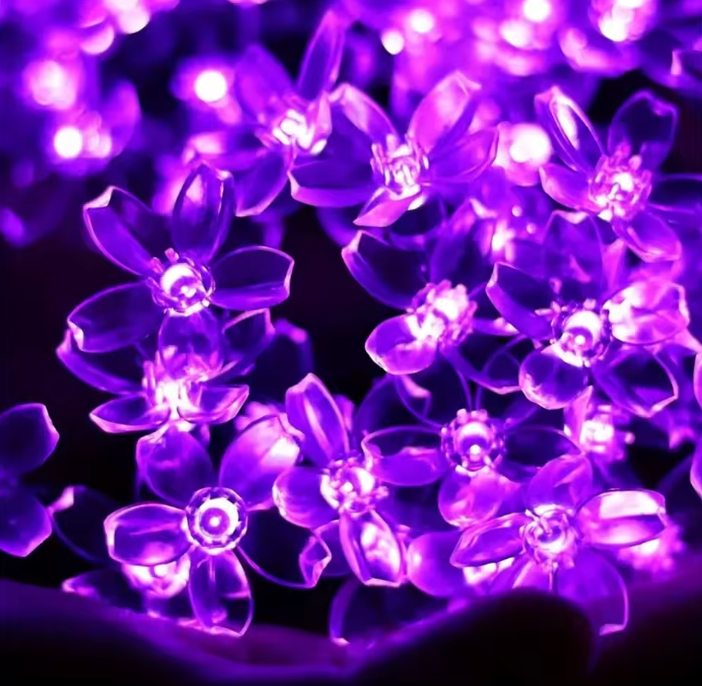 Solar Blume LED Lichterkette – Fee Lichter für Garten & Außenbereich