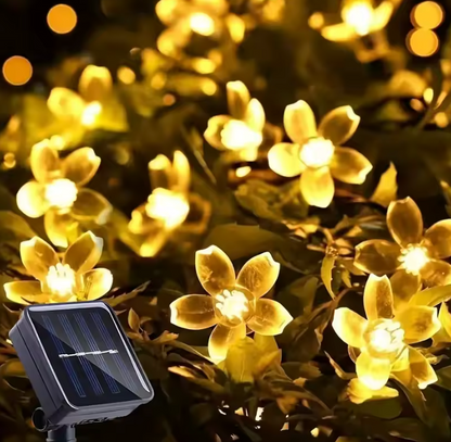 Solar Blume LED Lichterkette – Fee Lichter für Garten & Außenbereich
