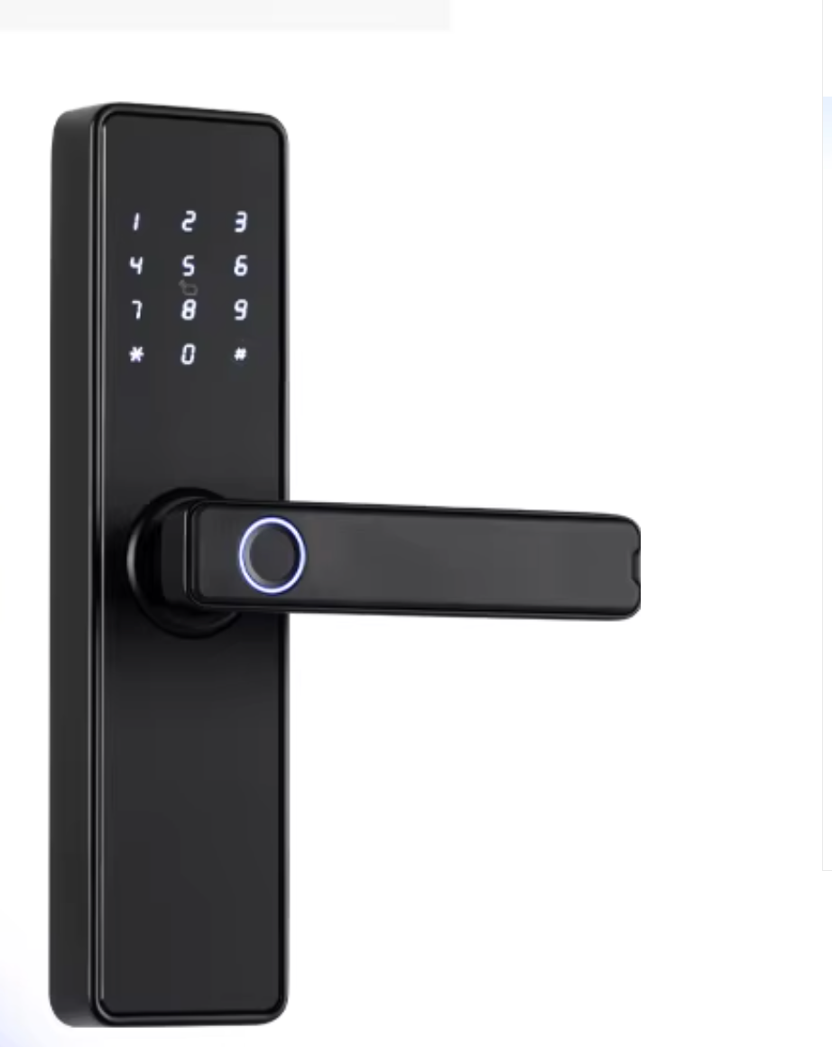 Biometric Fingerprint Door Lock - Electronic Smart Door Lock with App, Code, Card & Key