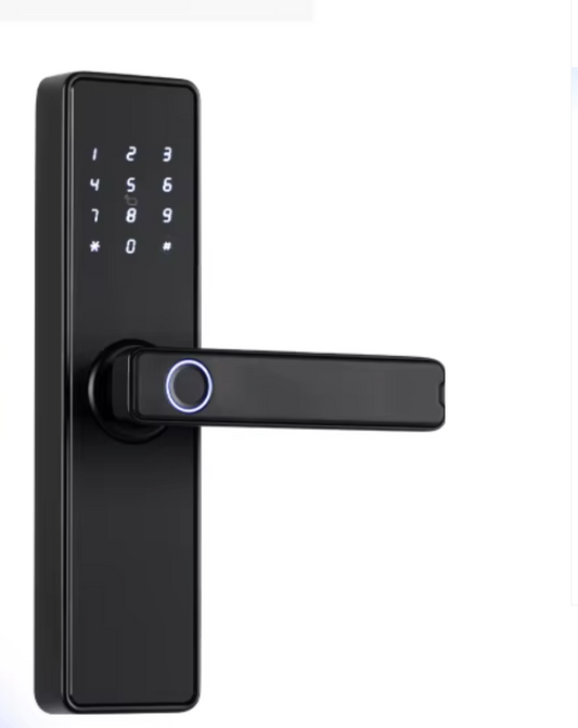 Biometric Fingerprint Door Lock - Electronic Smart Door Lock with App, Code, Card & Key