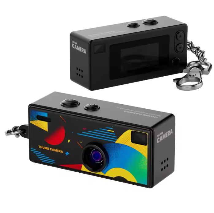 Mini Digital Camera 1080P - Keychain Camera with 0.96 Inch Display & Memory Card