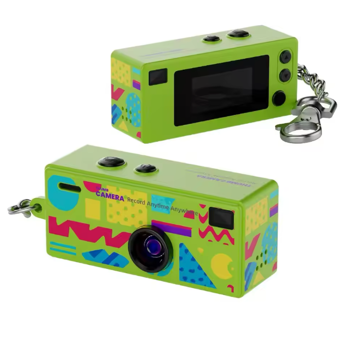 Mini Digital Camera 1080P - Keychain Camera with 0.96 Inch Display & Memory Card